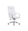 SILLA Q-CONNECT DIRECCION PIAV E SIMIL PIEL BASE METALICA ALT MAX 1250 ANC 610 PROF 700 MM RUEDAS PREMIUM COLOR BLANCO