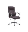 SILLA Q-CONNECT DIRECCION VERO NA SIMIL PIEL BASE METALICA ALT MAX 1210 ANC 650 PROF 730 MM RUEDAS PREMIUM COLOR MARRON
