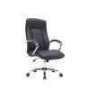 SILLA Q-CONNECT DIRECCION VERO NA SIMIL PIEL BASE METALICA ALT MAX 1210 ANC 650 PROF 730 MM RUEDAS PREMIUM COLOR NEGRO