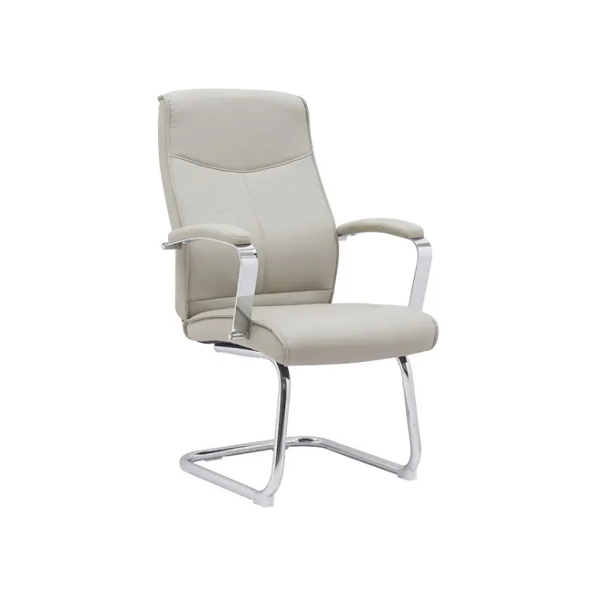 SILLA Q-CONNECT ESCRITORIO MOD ENA SIMIL PIEL BASE METALICA ALT MAX 1050 ANC 630 PROF 650 COLOR GRIS