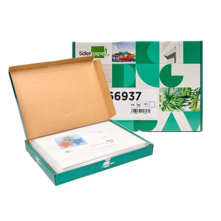 CARTULINA LIDERPAPEL A4 180G/M2 BLANCO PAQUETE DE 25+5 HOJAS