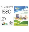 ETIQUETA ADHESIVA TICO AMARILLO FLUOR PERMANENTE CERTIFICADO FSC LASER/INKJET/FOTOCOPIA 70X36