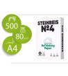 PAPEL FOTOCOPIADORA STEINBEIS N.4 100% RECICLADO DIN A4 80 GRAMOS PAQUETE DE 500 HOJAS