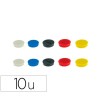 IMAN PARA SUJECION NOBO 32 MM DIAMETRO CAJA DE 10 UNIDADES COLORES SURTIDOS