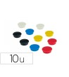 IMAN PARA SUJECION NOBO 13 MM DIAMETRO CAJA DE 10 UNIDADES COLORES SURTIDOS
