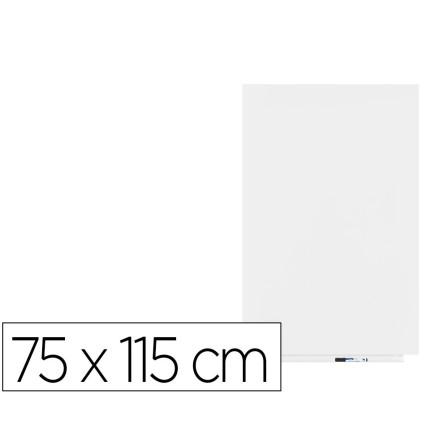 PIZARRA BLANCA ROCADA SKINMATT PROYECCION MATE LACADA MAGNETICA 75X115 CM