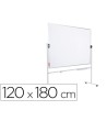 PIZARRA BLANCA ROCADA ACERO VITRIFICADO MAGNETICO MARCO ALUMINIO DOBLE CARA VOLTEABLE 120X180 CM