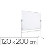 PIZARRA BLANCA ROCADA ACERO VITRIFICADO MAGNETICO MARCO ALUMINIO DOBLE CARA VOLTEABLE 120X200 CM