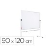 PIZARRA BLANCA ROCADA ACERO VITRIFICADO MAGNETICO MARCO ALUMINIO DOBLE CARA VOLTEABLE 90X120 CM