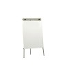 PIZARRA BLANCA ROCADA RD-600 SUPERFICIE LAMINADA CABALLETE CON TRIPODE 100X70X180 CM