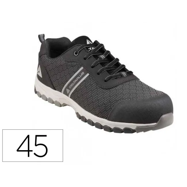 ZAPATO DE SEGURIDAD DELTAPLUS BOSTON DEPORTIVO POLIESTER CON REFUERZO TPU SUELA SELLADA NEGRO TALLA 45