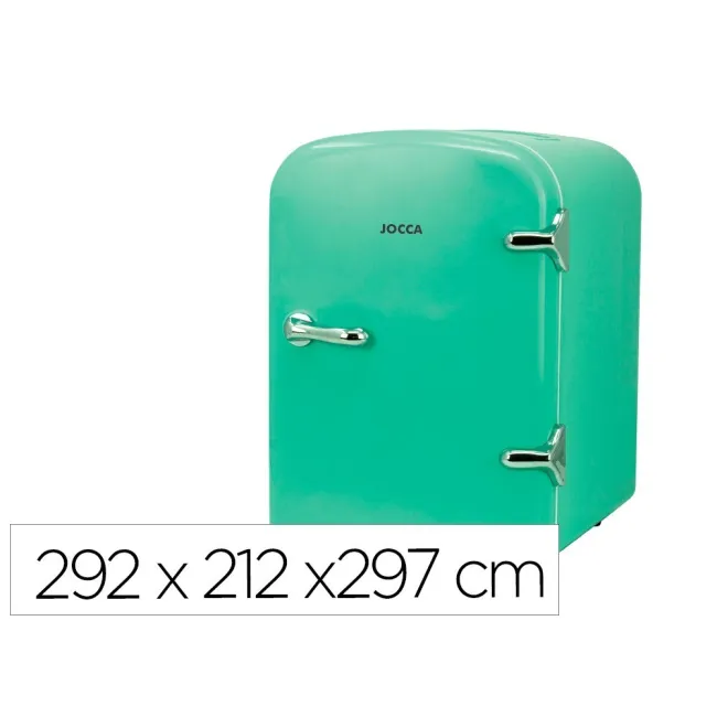 NEVERA PORTATIL JOCCA CON ASA CAPACIDAD 4L TURQUESA 292X212X297 MM