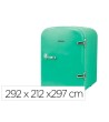 NEVERA PORTATIL JOCCA CON ASA CAPACIDAD 4L TURQUESA 292X212X297 MM