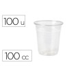 VASO DE PLASTICO TRANSPARENTE 100 CC PAQUETE DE 100 UNIDADES