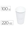 VASO DE PLASTICO BLANCO 220 CC PAQUETE DE 100 UNIDADES