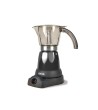 CAFETERA JOCCA ITALIANA ELECTRICA CAPACIDAD 6 TAZAS JARRA TRANSPARENTE SIN CABLES 220-240V COLOR NEGRO