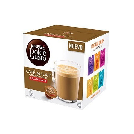 CAFE DOLCE GUSTO CAFE CON LECHE DESCAFEINADO MONODOSIS CAJA DE 16 UNIDADES
