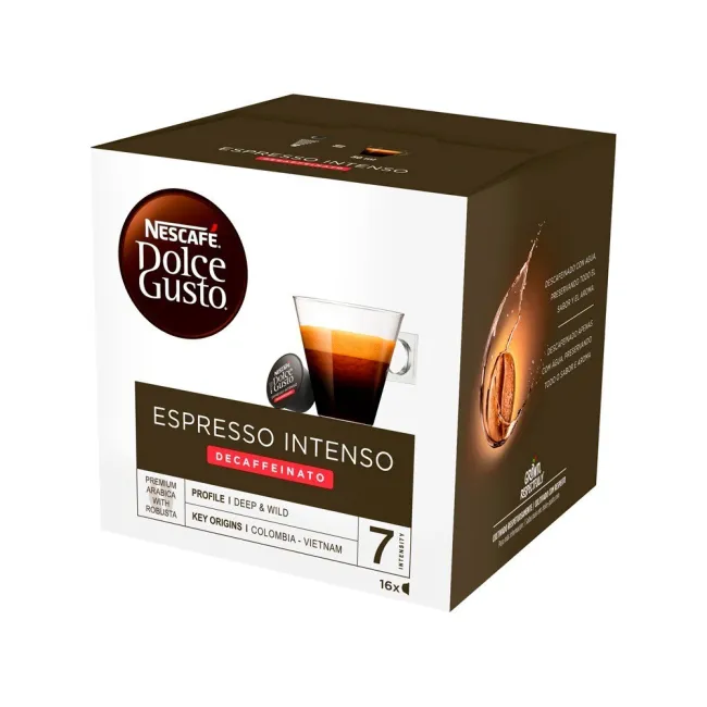 CAFE DOLCE GUSTO ESPRESSO INTENSO DESCAFEINADO INTENSIDAD 7 MONODOS...
