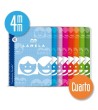 Cuaderno espiral cuarto 40 hojas. Cubierta cartoncillo plastificado. Cuadrovía 4mm.
