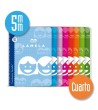 Cuaderno espiral cuarto 40 hojas. Cubierta cartoncillo plastificado. Cuadrovía 5mm.