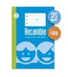 Recambio anillas tamaño folio 100 hojas . Cuadrovía 2