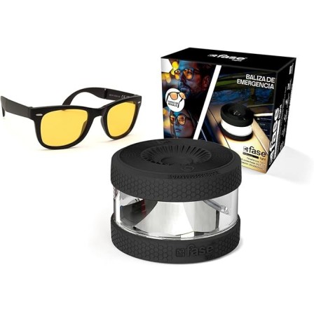 BALIZA DE SEÑALIZACIÓN DE EMERGENCIA EN CARRETERA V16 +GAFAS CONDUC...