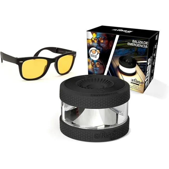 BALIZA DE SEÑALIZACIÓN DE EMERGENCIA EN CARRETERA V16 +GAFAS CONDUC...