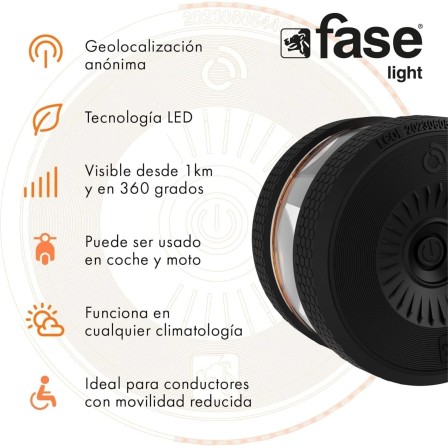 BALIZA DE SEÑALIZACIÓN DE EMERGENCIA EN CARRETERA V16 +GAFAS CONDUC...