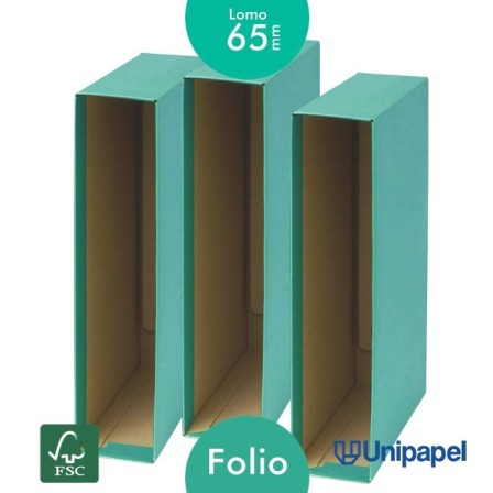 CAJAS ARCHIVADORES UNISYSTEM COLOR 65MM. VERDE VITAL - FOLIO - COLOR VERDE VITAL