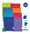 LIBRETAS GRAPA TAPA BLANDA GUERRERO - A4 - 48H -LISO - 90G - COLORES SURTIDOS