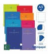 LIBRETAS GRAPA TAPA BLANDA GUERRERO - A5+ - 48H - PAUTA 2,5MM - 90G - COLORES SURTIDOS
