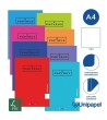 LIBRETAS GRAPA TAPA POLIPROPILENO PAPYRUS - A4 - 48H - LISO - 90G -...