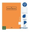 LIBRETAS GRAPA TAPA POLIPROPILENO PAPYRUS - A5+ - 48H - CUADRÍCULA 4X4 - 90G - COLORES SURTIDOS