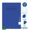 LIBRETAS GRAPA TAPA POLIPROPILENO PAPYRUS - A5+ - 48H - CUADRÍCULA 4X4 - 90G - COLORES SURTIDOS