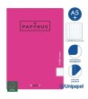 LIBRETAS GRAPA TAPA POLIPROPILENO PAPYRUS - A5+ - 48H - CUADRÍCULA 4X4 - 90G - COLORES SURTIDOS