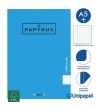 LIBRETAS GRAPA TAPA POLIPROPILENO PAPYRUS - A5+ - 48H - CUADRÍCULA 4X4 - 90G - COLORES SURTIDOS