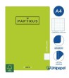 LIBRETAS GRAPA TAPA POLIPROPILENO PAPYRUS - A4 - 48H - CUADRÍCULA 5X5 - 90G - COLORES SURTIDOS