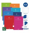 LIBRETAS GRAPA TAPA POLIPROPILENO GUERRERO - A4 - 48H - PAUTA 2,5MM - 90G - COLORES SURTIDOS