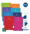 LIBRETAS GRAPA TAPA POLIPROPILENO GUERRERO - A4 - 48H - 1 LÍNEA - 90G - COLORES SURTIDOS
