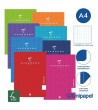 LIBRETAS GRAPA TAPA POLIPROPILENO GUERRERO - A4 - 48H - CUADRÍCULA 5X5 - 90G - COLORES SURTIDOS