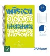 CUADERNO ESPIRAL TAPA POLIPROPILENO GUERRERO 08 - UNICLASE -  FOLIO 80H - CUADRÍCULA 4X4 - 90G -  COLORES SURTIDOS