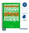 CUADERNO ESPIRAL TAPA POLIPROPILENO GUERRERO 08 - UNICLASE -  CUARTO 80H - CUADRÍCULA 4X4 - 90G -  COLORES SURTIDOS
