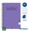 CUADERNO ESPIRAL  TAPA  BLANDA   PAPYRUS01-UNICLASIC - FOLIO - 80H - MILIMETRADO - 90G - COLORES SURTIDOS