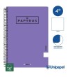 CUADERNO ESPIRAL  TAPA  BLANDA   PAPYRUS01-UNICLASIC - CUARTO - 80H - LISO - 90G - COLORES SURTIDOS