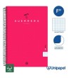 CUADERNO ESPIRAL  TAPA  BLANDA  GUERRERO01-UNICLASIC - FOLIO - 80H - MILIMETRADO - 90G - COLORES SURTIDOS