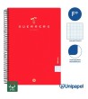 CUADERNO ESPIRAL  TAPA  BLANDA  GUERRERO01-UNICLASIC - FOLIO - 80H - MILIMETRADO - 90G - COLORES SURTIDOS