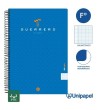 CUADERNO ESPIRAL  TAPA  BLANDA  GUERRERO01-UNICLASIC - FOLIO - 80H - MILIMETRADO - 90G - COLORES SURTIDOS