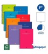 CUADERNO ESPIRAL  TAPA  BLANDA  GUERRERO01-UNICLASIC - FOLIO - 80H - LISO - 90G - COLORES SURTIDOS