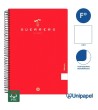 CUADERNO ESPIRAL  TAPA  BLANDA  GUERRERO01-UNICLASIC - FOLIO - 80H - LISO - 90G - COLORES SURTIDOS