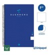 CUADERNO ESPIRAL  TAPA  BLANDA  GUERRERO01-UNICLASIC - FOLIO - 80H - LISO - 90G - COLORES SURTIDOS